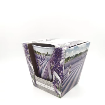 Friss levendula illatú - Poharas mécses  115g