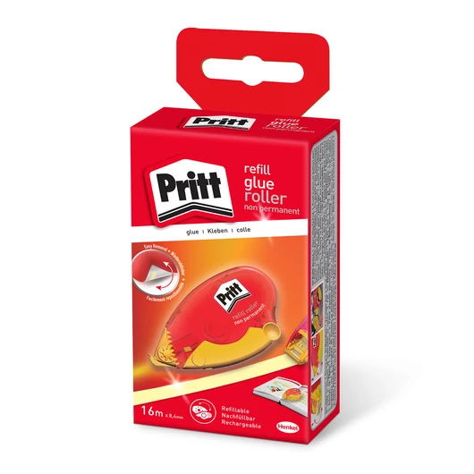 Pritt Compact ragasztóroller non-permanent - utántölthető - méhsejt - 16 m