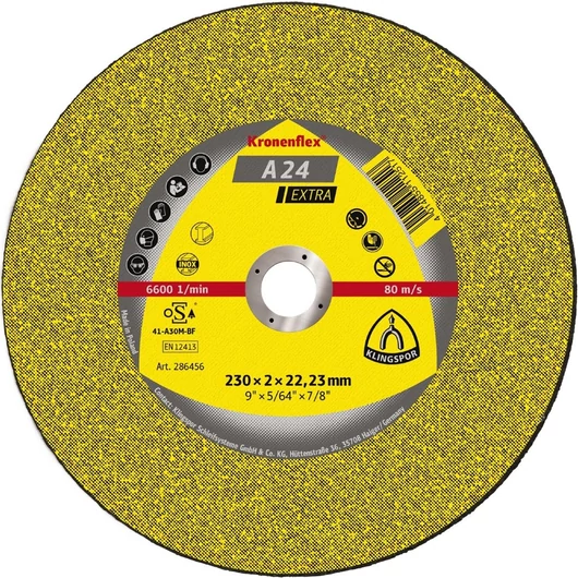 Klingspor vágókorong 125x2.5 fém A24 Extra