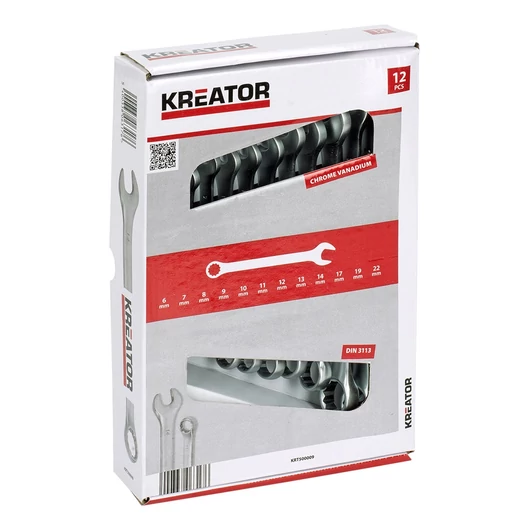 Kreator csillag-villás kulcs készlet 6-22mm  12 részes KRT500009