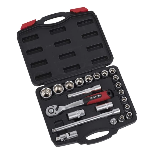 Kreator dugókulcs készlet 1 / 2" 22 részes KRT500118
