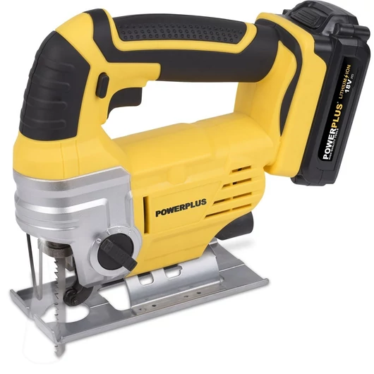 PowerPlus sárga akkus dekopírfűrész 18V Li-ion  POWX0075LI
