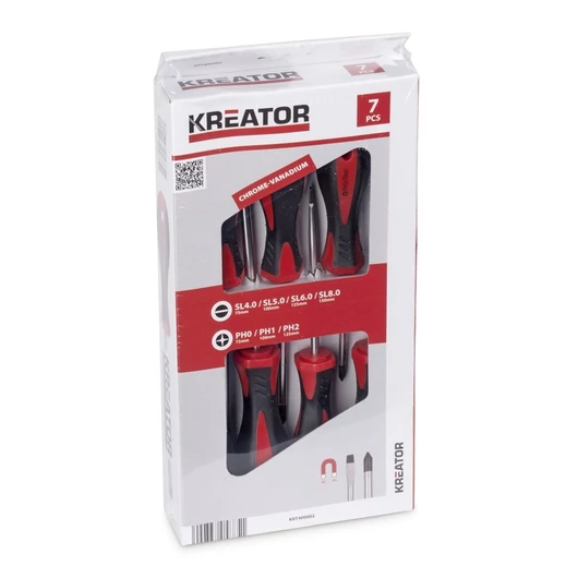 Kreator csavarhúzó készlet 7 részes mágneses  SL / PH KRT400002