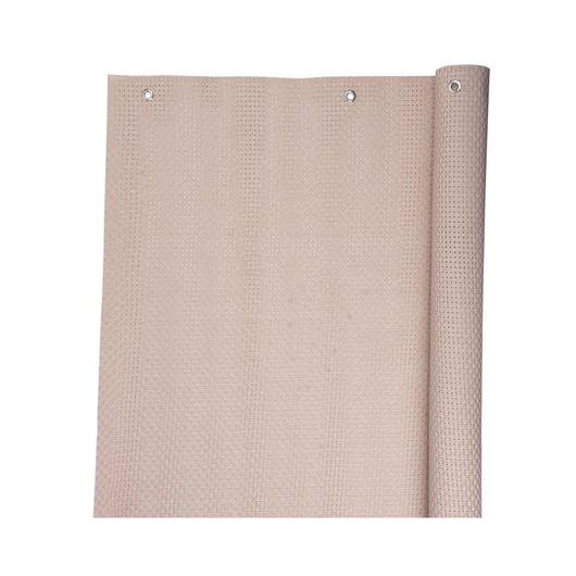 STR árnyékoló háló / betekintésgátló  ponyvakarikával 800g / m2 bézs 0,9x3 m (2171496)