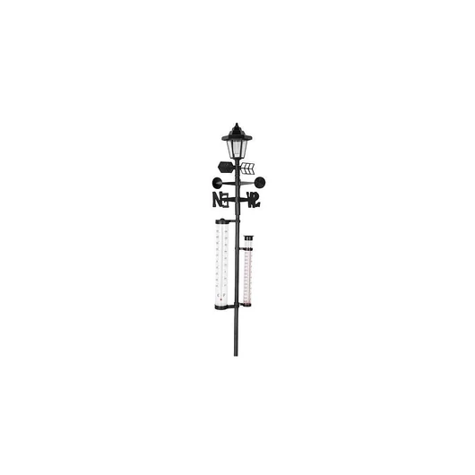 STR SWS29 időjárás állomás esőmérő, hőmérő, napelemes lámpával 158 cm (2212131)