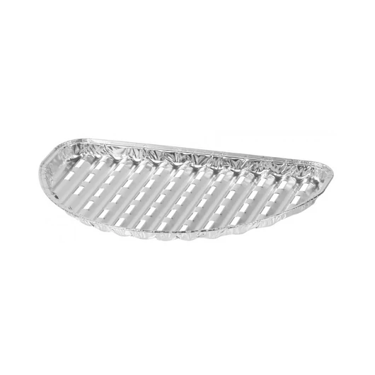 STR grill alu félkör alakú tál 33x19x2 cm  4db / csomag  (2212288)