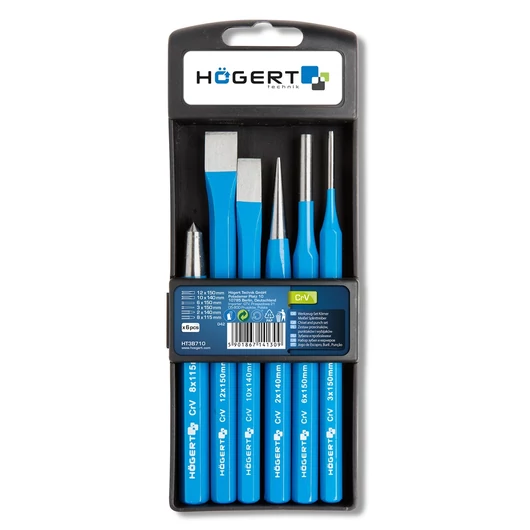 HÖGERT véső és pontozó készlet 6 részes HT3B710