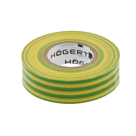 HÖGERT szigetelőszalag sárga-zöld 19mm HT1P286