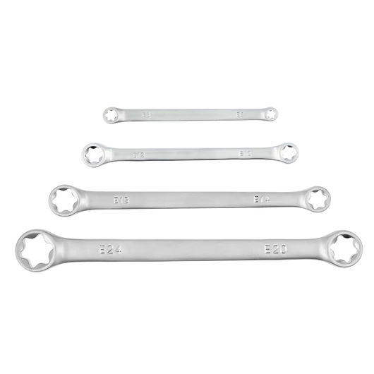 HÖGERT kétoldalú TORX kulcs készlet 4 részes E6-E24  HT1W590
