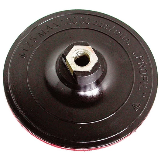 Gumitányér sarokcsiszolóhoz; 125mm, tépőzáras