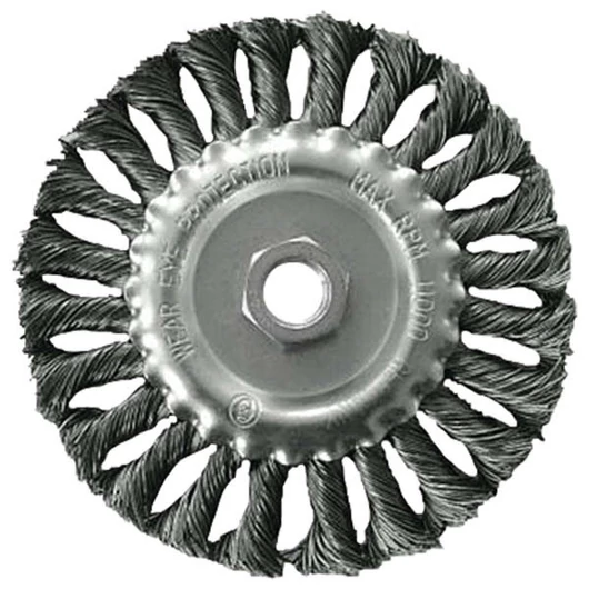 Drótcsiszoló körkefe  sodort, M14×2 sarokcsiszolóra; 115mm, 11000 ford/perc