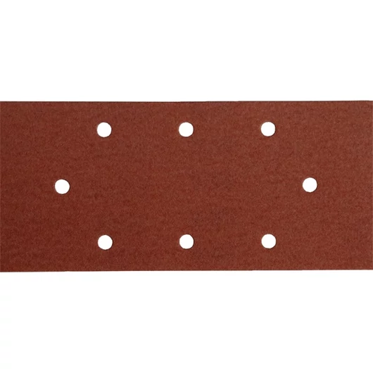 Csiszolópapír, tépőzáras, 93×190 mm, 8  lyukas klt, P60, 10db/cs, 407115-höz