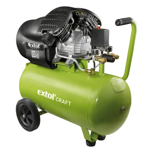Olajos légkompresszor, 2200W, 50l tartály, 8 bar; 412l/min