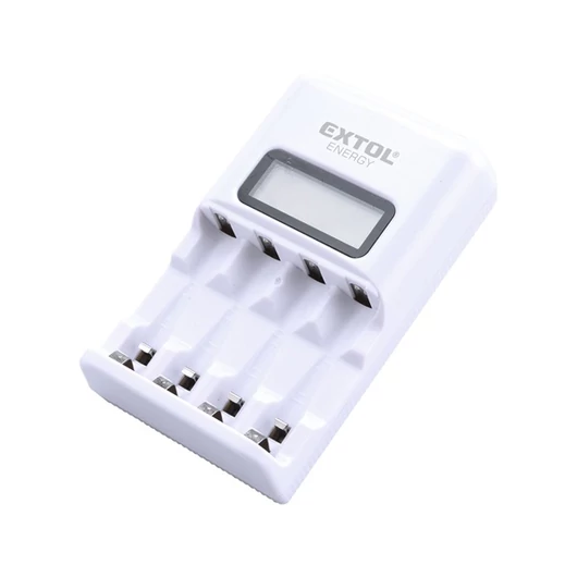 Akkutöltő, AA és AAA NiMh/Ni-cd ceruza akkukhoz, mikroprocesszoros, intelligens; max. 4 akku, 1,2V, 0,5A/0,25A