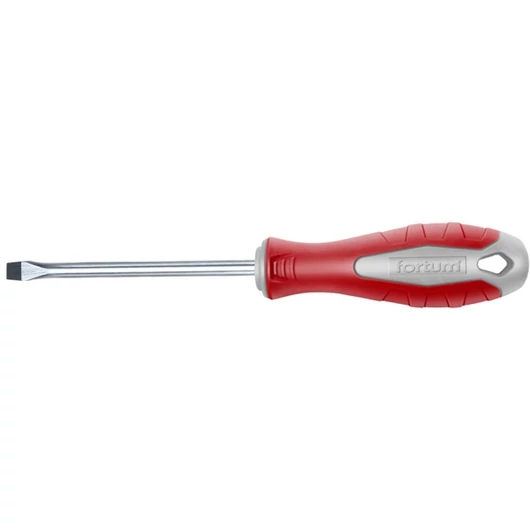 Csavarhúzó lapos, CV., mágneses; 4×75mm, FORTUM