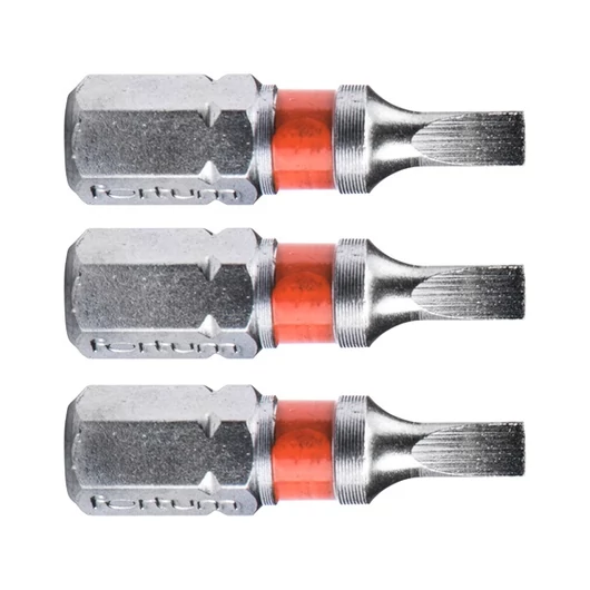 Behajtóhegy lapos, 3 db, S2 acél; 3×25mm, bliszteren
