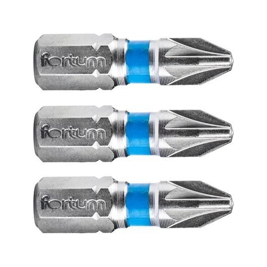 Behajtóhegy PZ, 3 db, S2 acél; PZ 3×25mm, bliszteren