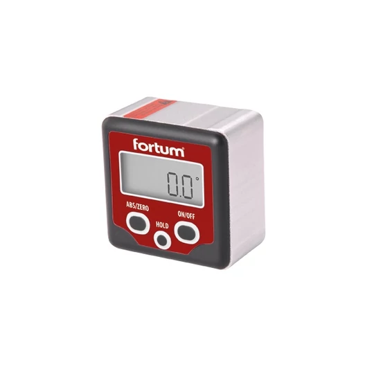 Digitális szögmérő, mérési tartomány: ±180° (0°-360°), pontoság: ±0,1°, felbontás: 0,1° FORTUM