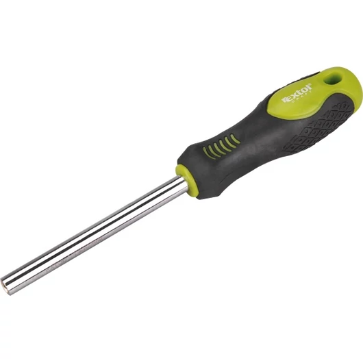 Csavarhúzó markolat, mágneses csavarbehajtóval; CV., 1/4"×100mm