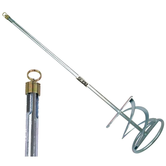 Festékkeverő szár, fúrógéphez, SDS Plus befogás; 500×80mm, horganyzott
