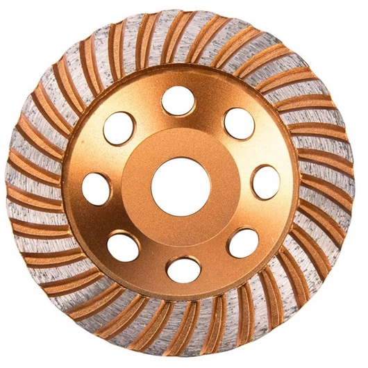 Gyémántcsiszoló korong; 125mm×22,2mm, Turbo/lamellás jellegű
