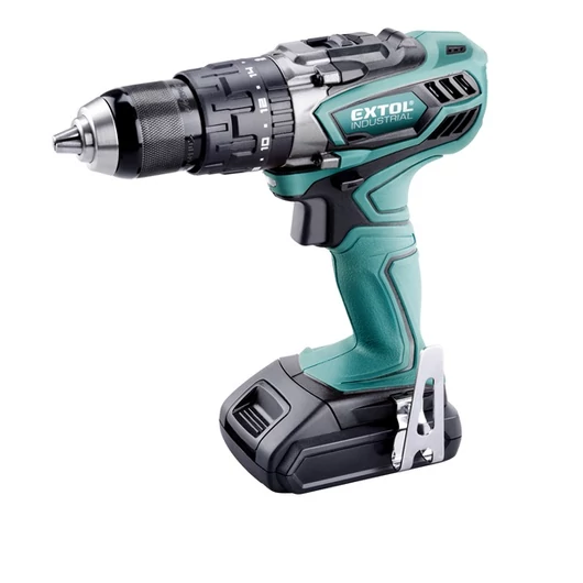 Akkus ütvefúró és csavarozó, 18V, Li-ion; 4 pólusú motor, 1db akku, 1db töltő, 2000 mAh, 40/58Nm