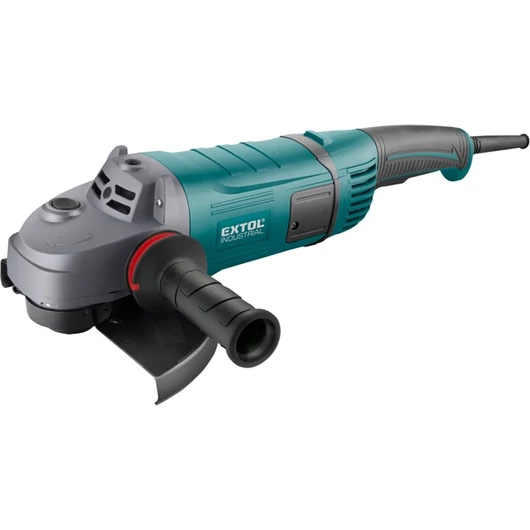 Sarokcsiszológép 230 mm 2600W, szabályozható fordulatszám, lágy indítás, terhelésnél konstans fordulatszám, papírdoboz