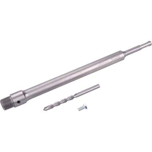 Hosszabbító szár központfúróval, M22×300mm hosszúság, SDS befogás, Extol Prémium tégla körkivágókhoz