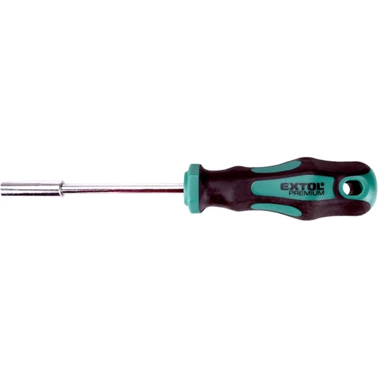 Csavarhúzó markolat, mágneses csavarbehajtóval; CV., 1/4"×100mm