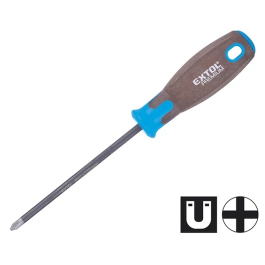 Csavarhúzó, PH, CV., mágneses, SUPERGRIP markolat; PH0×75mm