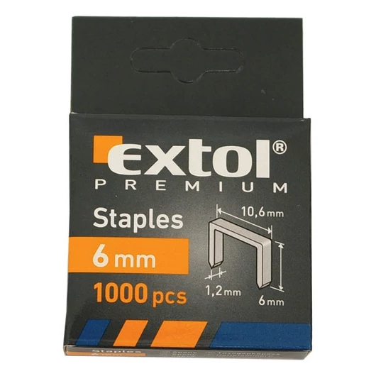 Tűzőgépkapocs profi (10,6×0,52×1,2mm) ; 12mm, 1000db