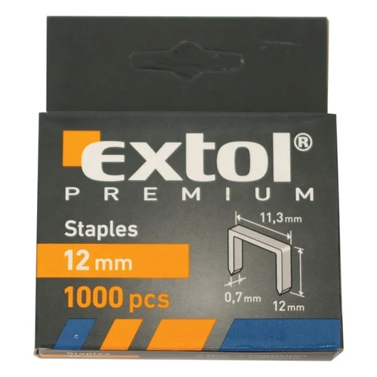 Tűzőgépkapocs (11,3×0,52×0,7); 14mm, 1000db