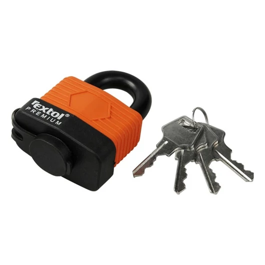 Lakat, laminált, vízálló, 4 db kulcs; 50mm,kengyelszárátmérő:11/14mm
