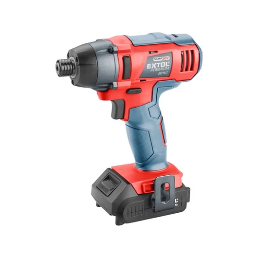 Akkus ütvecsavarozó, Share20V, 1/4" hatszög, Li-ion; 1db 20V akku: 2000 mAh, 1db töltő, ford.: 2.800 1/min, 180 Nm
