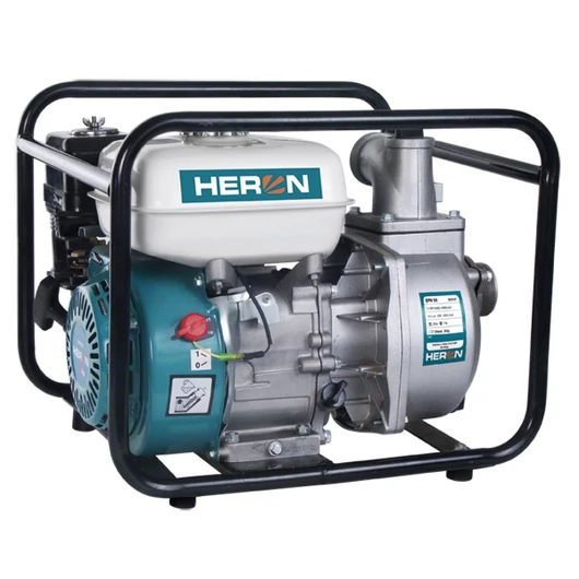 Benzinmotoros vízszivattyú 5,5 LE,max.600l/min, max.7m szívómélység,max. 28m nyomómagasság, 50mm (2") csőátmérő (EPH-50)