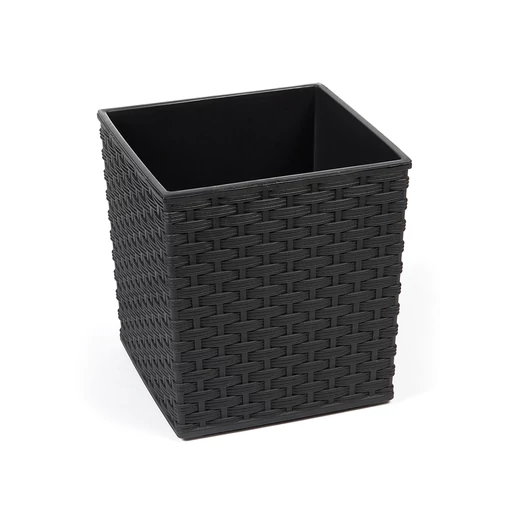 LAMELA JUKA RATTAN FEKETE 25x25x26 CM