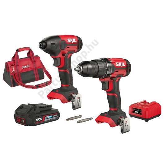 SKIL RED CK1E3300DA AKKUS ÜTVECSAVAROZÓ ÉS ÜTVEFÚRÓ 20V , 2,0 AH AKKUVAL , TÖLTŐVEL + TÁSKA