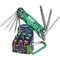 TORX kulcs klt., Cr40, többszínű, TÜV/GS; 8db, T6-T25, karabínerrel, 9db/kínálódoboz