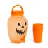Kép 1/3 - Italadagoló csappal, műanyag pohárszettel - halloweeni tök - 4,4 l