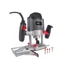 Kép 1/11 - PowerPlus szürke felsőmaró + 3 marófej 1200W POWE80020