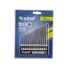 Kép 2/2 - Fémcsigafúró klt., 13db, HSS; 1,5-6,5mm, 1/4" BIT befogás, polírozott, műanyag tartóban, bliszteren