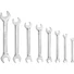 Kép 2/2 - Villáskulcs klt. 8db 6-24mm, 61CrV5, mattkróm; 6×7, 8×9, 10×11, 12×13, 14×15, 16×17, 18×19, 22×24mm, vászon tok FORTUM
