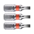 Kép 1/2 - Behajtóhegy lapos, 3 db, S2 acél; 3×25mm, bliszteren