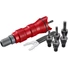 Kép 1/7 - Adapter  klt. fúrógéphez, POP-NUT szegecsanyákhoz, 6 db, M3-M4-M5-M6-M8; 1/4" hatszög befogás,  FORTUM