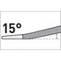 Kép 2/3 - Betonvéső lapos, hajlított, akasztóval, SDS PLUS; 250/60mm