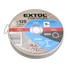 Kép 2/2 - Vágókorong 10 db, acélhoz/inoxhoz, kék; 125×1×22,2mm, max 12200 ford/perc, fémdobozban