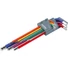 Kép 1/2 - Imbuszkulcs klt., 9db, több színű, extra hosszú; gömbfej, 9db 1,5-10mm, CV., 90-230mm