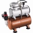 Kép 1/2 - Olajmentes légkompresszor, 230V/150W, 6 bar, 23 l/perc, 3l tank, airbrush festéshez is használható