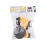 Kép 4/4 - Nylon csiszoló kefe klt. 4 db; 1/4"×25 mm csap, fúrógépbe fogható